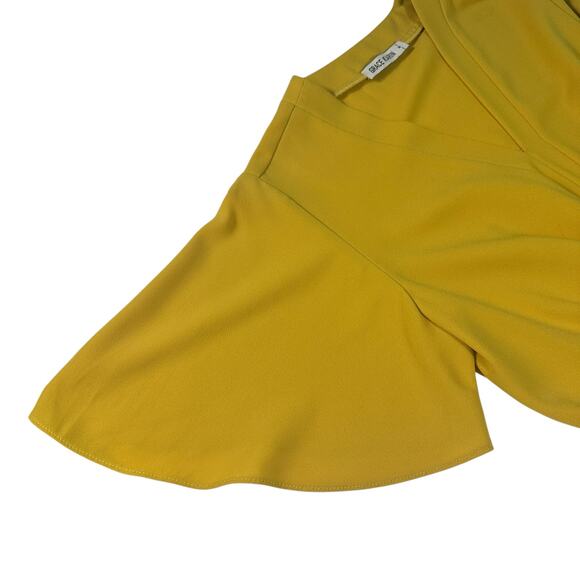 GRACE KARIN Elegant V Neck Peplum Top Tie Front Short Bell Sleeve Blouse Wmn Med - Picture 5 of 16